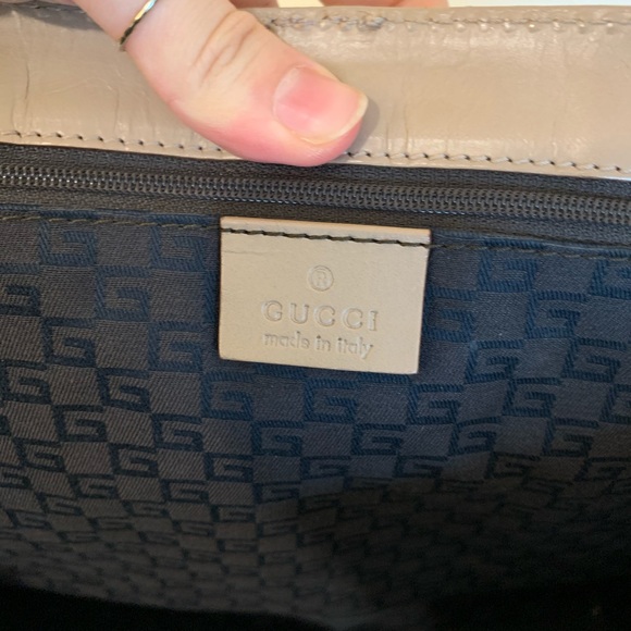 Gucci vintage Beige Suede/Leather bag - Picture 13 of 16
